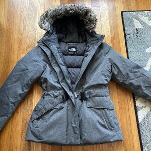 North Face Hyvent Goose Down Belted Jacket Medium (Womens)